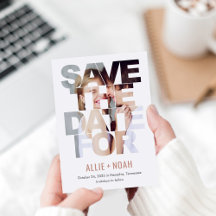 Chic Peek EDITABLE COLOR Salvar o Cartão de Data