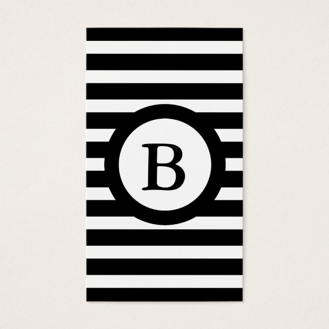 CHIC PERSONAL ID CARD_ 07 STRIPES PRETO/BRANCO (Frente)
