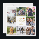 Chic Poinsettias Collage 8 Fotografias Natal<br><div class="desc">Cartão de Férias de Natal da Família Moderno Elegante Poinsettias Collage 8 Fotos. Sinta-se livre para mudar a cor do fundo na parte inferior para coordenar com a foto escolhida para a frente. AVISO IMPORTANTE: Esta design faz parte de uma coleção e tem outros elementos coordenados que podem encontrar na...</div>