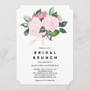 Chic Romance   Convite Brunch Chá de panela