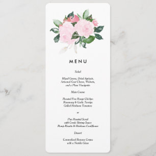 Chic Romance Menu