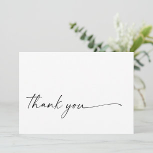 Chic + Script Moderno Obrigado Placa Simples