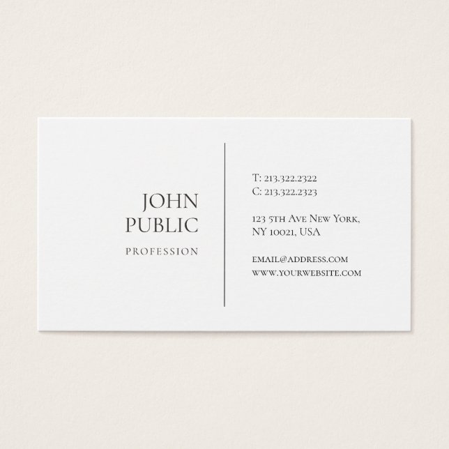 Chic Simples Moderno e na moda Minimalista (Frente)