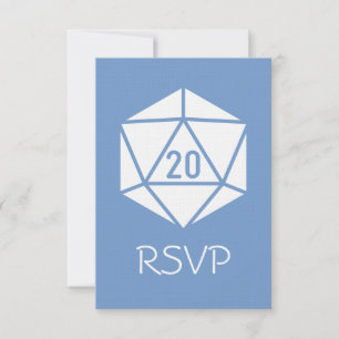 Chic Tabletop na Placa RSVP Periwinkle