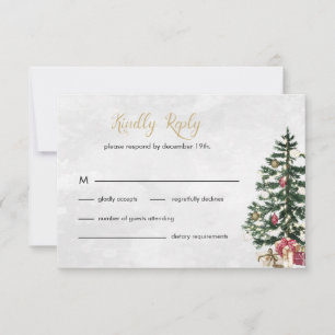 Chic Tree Light Enclosure de RSVP de Casamento C