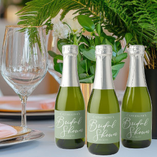 Chic Verde Sage Chá de Bebê Personalizado Mini