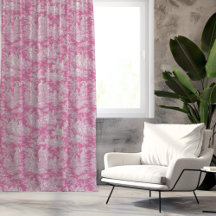 chic vintage, toile de jouy rosa-quente, impressa