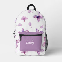 CHIC VIOLET PURPER FLOWTERN NOME PERSONALIZADO