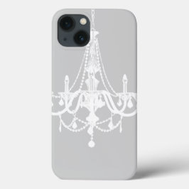 Chic White e Cinza Chandelier