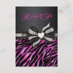 Chic Zebra RSVP com Arco