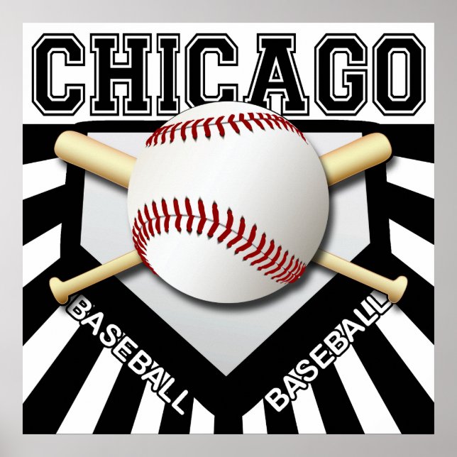 CHICAGO BASEBALL POSTER (Frente)