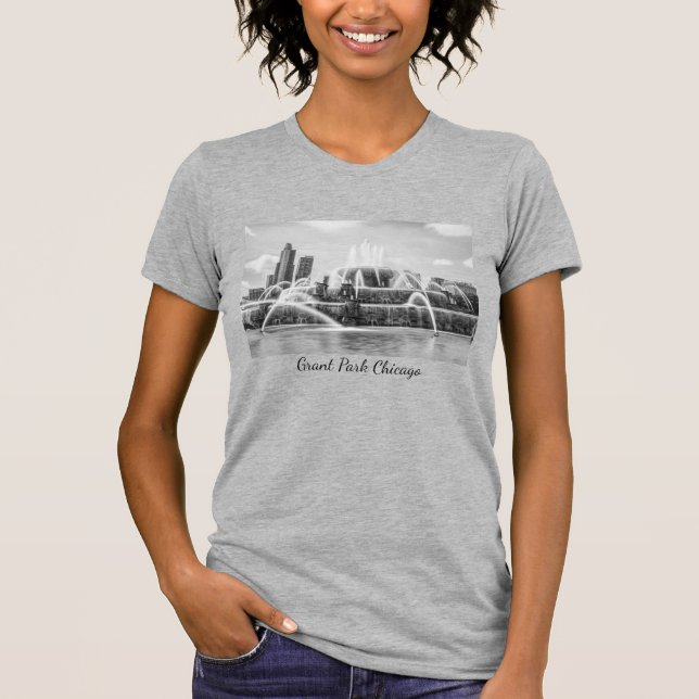 Chicago Buckingham Grayscale T-Shirt (Frente)