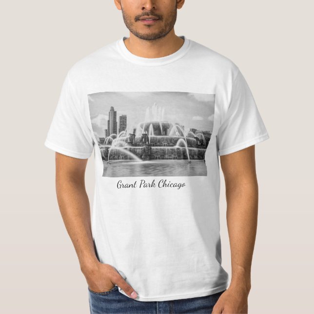 Chicago Buckingham Grayscale T-Shirt (Frente)