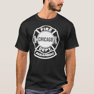Chicago Fire Paramedic White Logo Classic T-Shirt