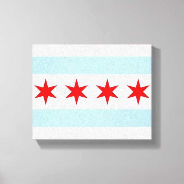 Chicago Flag Canvas Art (Frente)