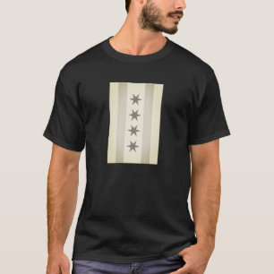 Chicago Flag Noir T-Shirt