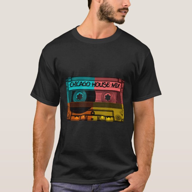 Chicago House Music Dj Mixtape T-Shirt (Frente)