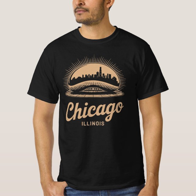Chicago Illinois The Bean T-Shirt (Frente)