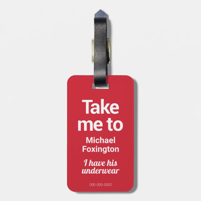 Chicago Love | Etiqueta de bagagem | Personalidade (Traseira Vertical)