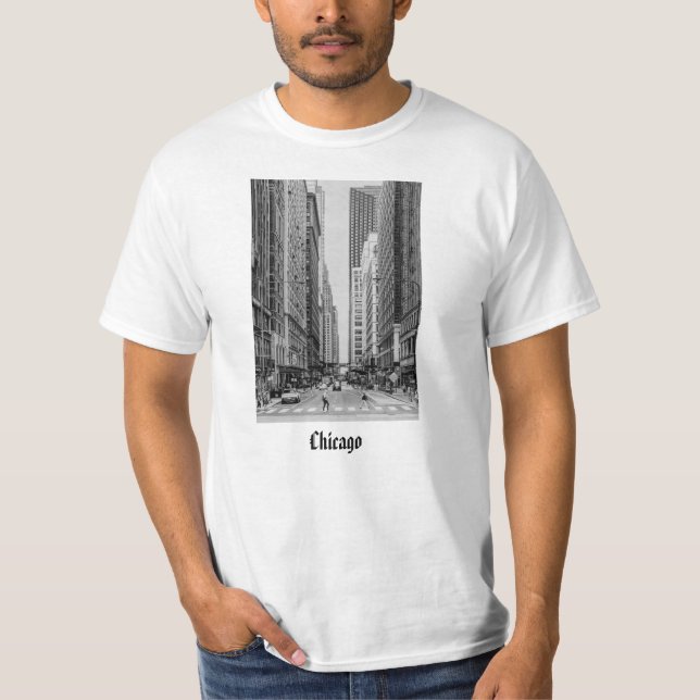 Chicago Madison Street Grayscale T-Shirt (Frente)