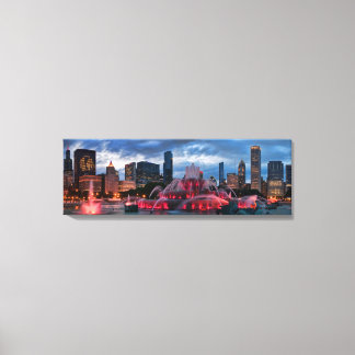 Chicago Skyline na Canvas 12x36