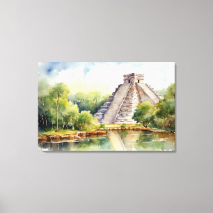 Chichen Itza, Impressão de Tela Esticada