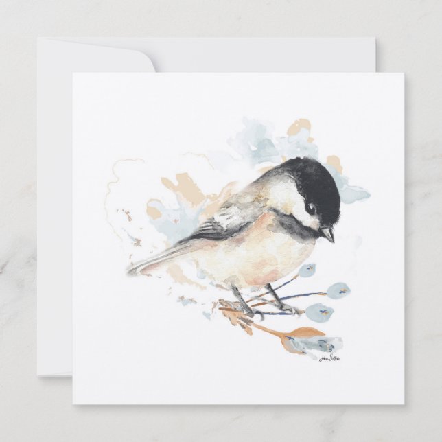 Chickadee Bird Art (Frente)
