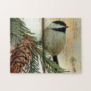 Chickadee Love of the Trees jigsen quebra-cabeça