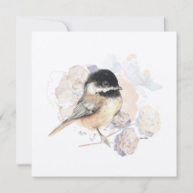 Chickadee Songbird Watercolor (Frente)