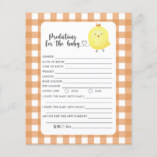 Chicken - baby predictions and advice