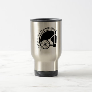 Chicotes e rodas ocidentais da caneca de viagem