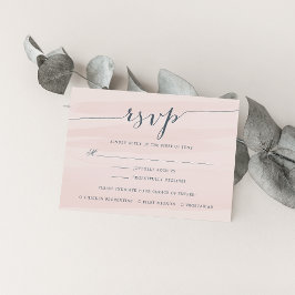 Chiffon RSVP Card com opção de refeição | Lâmpada