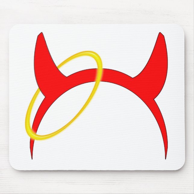 Chifres e halo Mousepad (Frente)