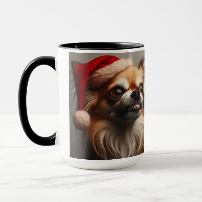 Chihuahua Bah! Xícara de café de Natal (Esquerda)