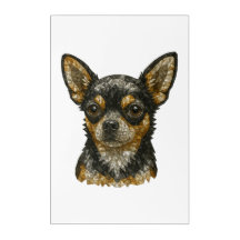 Chihuahua Gemstone Mosaico Art