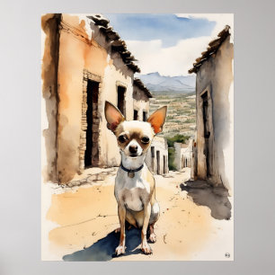 Chihuahua - Impressão de Arte Canina