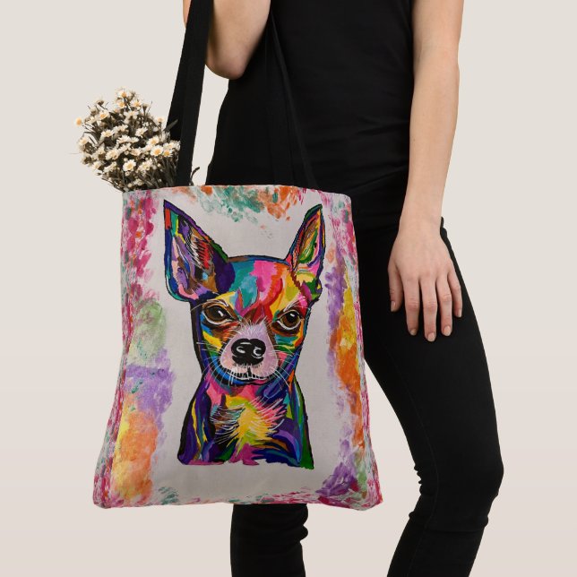 Chihuahua Love Tote Bag (Close Up)