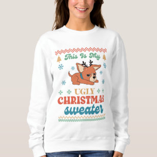 Chihuahua Meu Suéter De Natal Feio