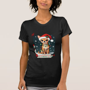 Chihuahua Natal Papai Noel Suéter Feio Amante de C