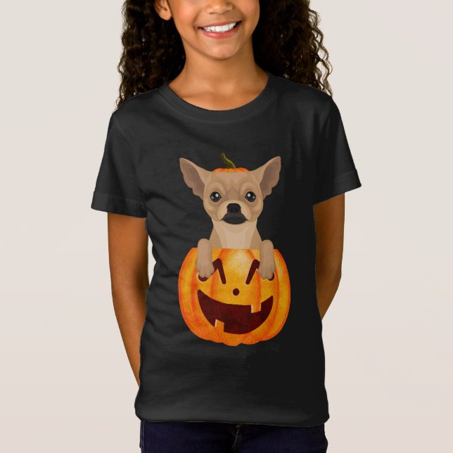 Chihuahua Pumpkin T-Shirt (Frente)