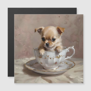 Chihuahua Puppy em um Teacup,