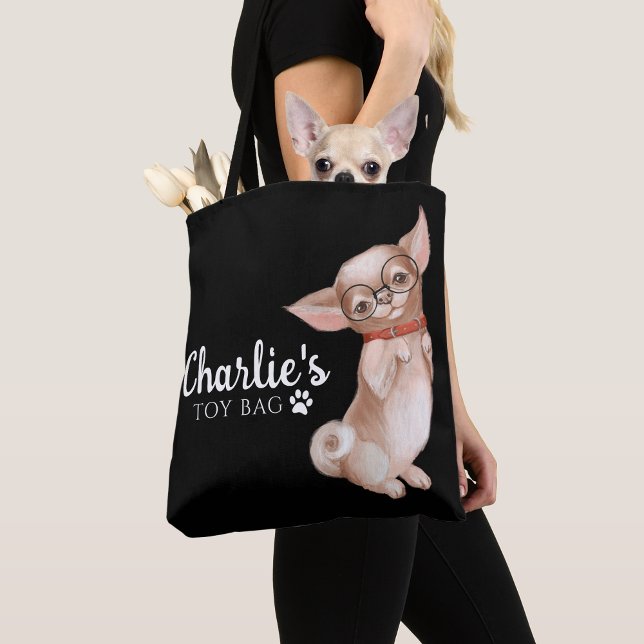 Chihuahua Toy Tote Bag (Criador carregado)