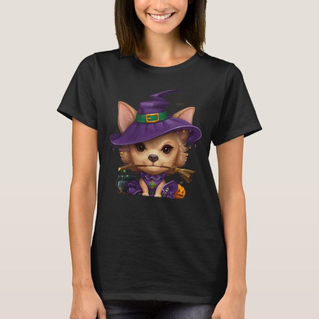 Chihuahua Witch T-Shirt (Frente)