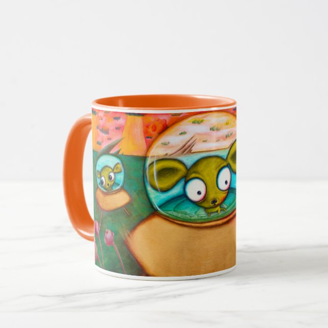 Chihuahuas da caneca do espaço (Frente Esquerda)