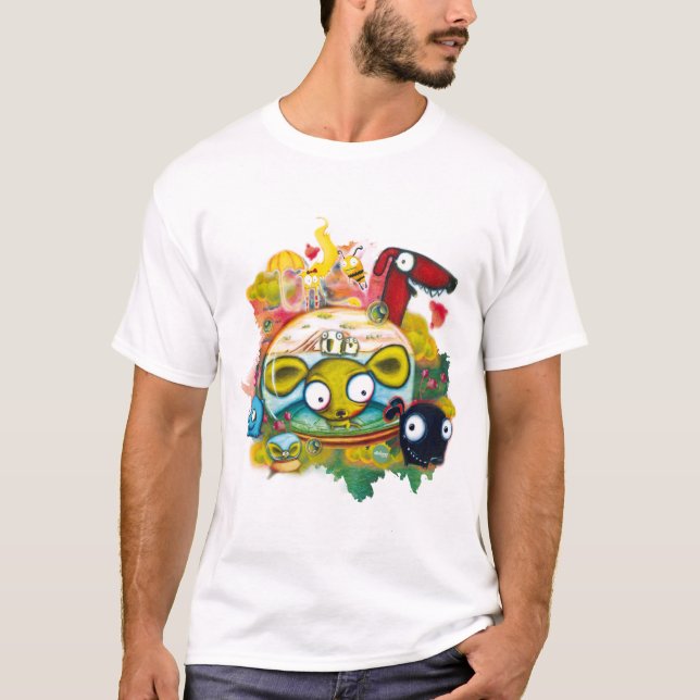Chihuahuas no t-shirt de Aleloop do espaço (Frente)