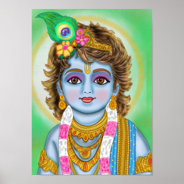 Child Krishna Poster (Frente)