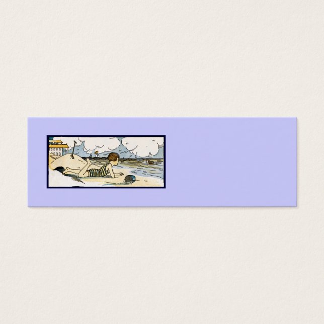 Child on Beach Vintage Art (Frente)