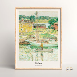 Childe Hassam Oyster Sloop, Cos Cob Art Impressão