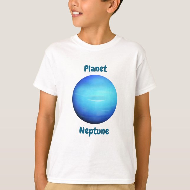 Children's t-shirt design with planet names (Frente)