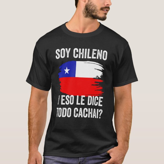 Chile: Mapa do Orgulho Chileno Camiseta (Frente)